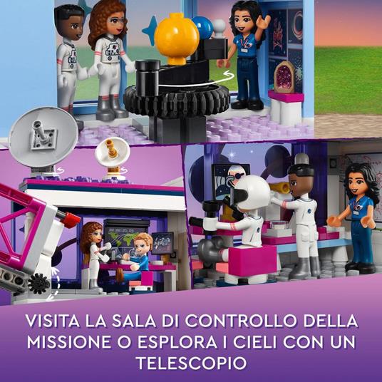 LEGO Friends 41713 L’Accademia dello Spazio di Olivia, Giochi Educativi per Bambini di 8+ Anni, con Razzo Spaziale Giocattolo - 6