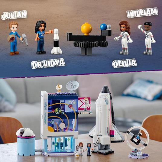 LEGO Friends 41713 L’Accademia dello Spazio di Olivia, Giochi Educativi per Bambini di 8+ Anni, con Razzo Spaziale Giocattolo - 8
