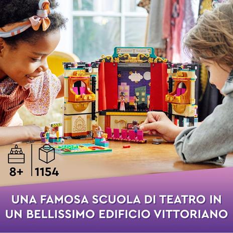 LEGO Friends 41714 La Scuola di Teatro di Andrea, Mini Bamboline Giocattolo con Accessori, Idea Regalo per Bambini da 8 Anni - 2