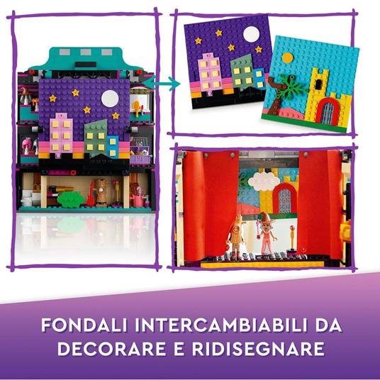 LEGO Friends 41714 La Scuola di Teatro di Andrea, Mini Bamboline Giocattolo con Accessori, Idea Regalo per Bambini da 8 Anni - 4