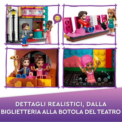 LEGO Friends 41714 La Scuola di Teatro di Andrea, Mini Bamboline Giocattolo con Accessori, Idea Regalo per Bambini da 8 Anni - 5