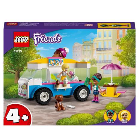 LEGO Friends 41715 Il Furgone dei Gelati, Set con Gelato e Cane Giocattolo, con Mini Bamboline, Giochi per Bambini dai 4 Anni