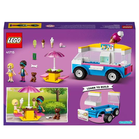 LEGO Friends 41715 Il Furgone dei Gelati, Set con Gelato e Cane Giocattolo, con Mini Bamboline, Giochi per Bambini dai 4 Anni - 8