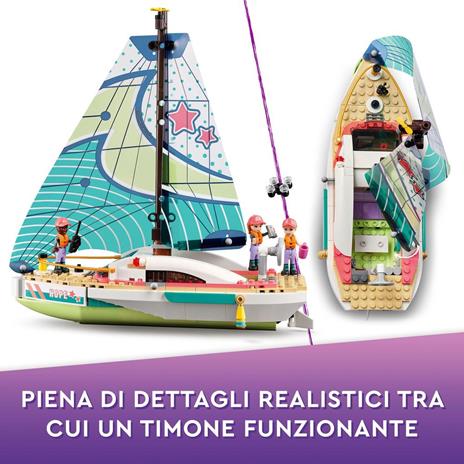 LEGO Friends 41716 LAvventura in Barca a Vela di Stephanie, Set con Imbarcazione Giocattolo, Giochi per Bambini di 7+ - 3