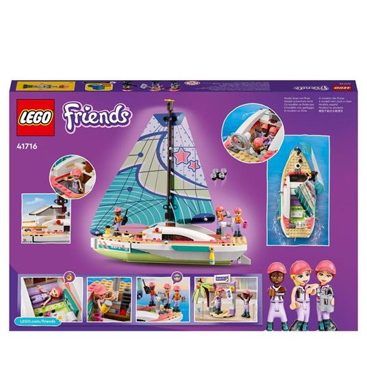 LEGO Friends 41716 LAvventura in Barca a Vela di Stephanie, Set con Imbarcazione Giocattolo, Giochi per Bambini di 7+ - 8