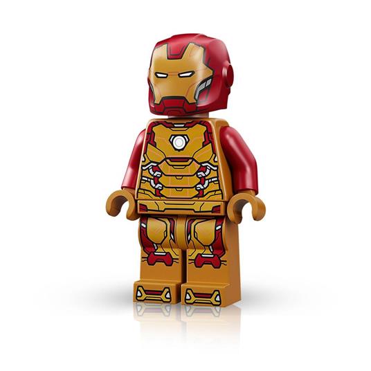 LEGO Marvel 76203 Armatura Mech Iron Man, Mattoncini Creativi con Action Figure Avengers, Giocattoli per Bambini dai 7 Anni - 5