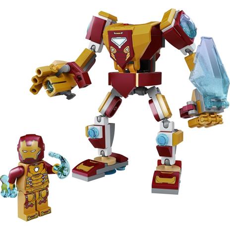 LEGO Marvel 76203 Armatura Mech Iron Man, Mattoncini Creativi con Action Figure Avengers, Giocattoli per Bambini dai 7 Anni - 7