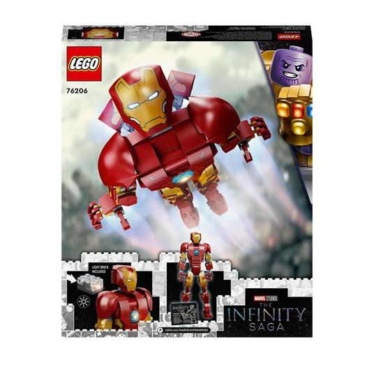 LEGO Marvel 76206 Personaggio di Iron Man, Giocattoli Super Heroes