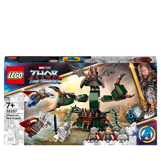 LEGO Marvel 76207 Attacco a Nuova Asgard, Giochi per Bambini dai 7 Anni, Set con Thor e il Martello Stormbreaker da Costruire - 3