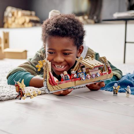 LEGO Marvel 76208 Drakkar di Thor, Giochi per Bambini dai 7 Anni, Set con Nave Giocattolo da Costruire, Martello Stormbreaker - 3