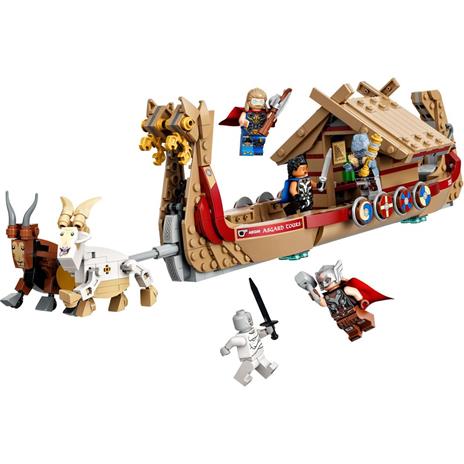 LEGO Marvel 76208 Drakkar di Thor, Giochi per Bambini dai 7 Anni, Set con Nave Giocattolo da Costruire, Martello Stormbreaker - 9