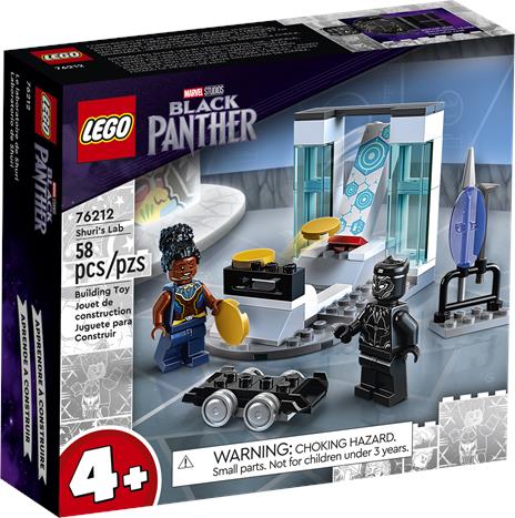 LEGO Marvel 76212 Il Laboratorio di Shuri, con Black Panther Supereroe, Giochi per Bambini e Bambine dai 4 Anni, Idee Regalo