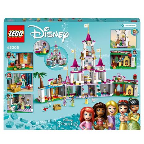 LEGO Disney Princess 43205 Il Grande Castello delle Avventure, Set con Mini Bamboline di Ariel, Moana, Rapunzel e Biancaneve - 9