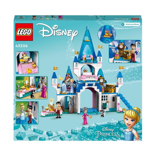 LEGO Principessa Disney 43206 Il Castello di Cenerentola e del Principe  Azzurro, Idea Regalo, Giocattolo per Bambini 5+ Anni - LEGO - Principessa  Disney - Edifici e architettura - Giocattoli