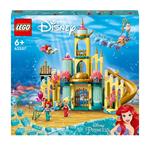 LEGO Disney 43207 Il Palazzo Sottomarino di Ariel Castello con Mini Bamboline della Sirenetta Giochi per Bambini di 6+ Anni