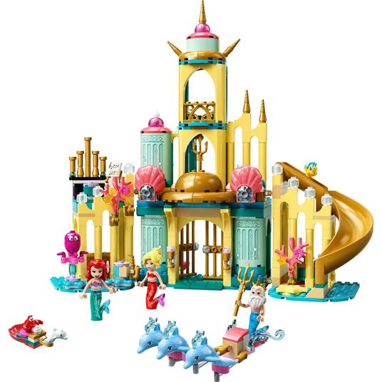 LEGO Disney 43207 Il Palazzo Sottomarino di Ariel Castello con Mini Bamboline della Sirenetta Giochi per Bambini di 6+ Anni - 8