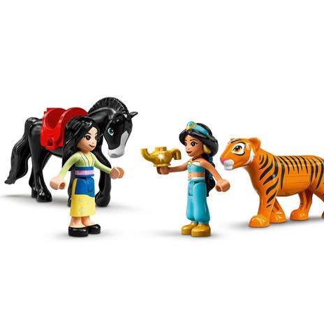 LEGO Disney Princess 43208 LAvventura di Jasmine e Mulan, Playset con 2 Mini Bamboline, Cavallo e Tigre - 5