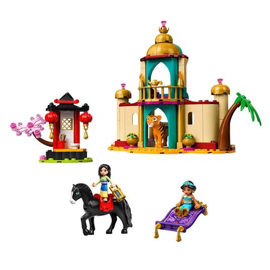 LEGO Disney Princess 43208 LAvventura di Jasmine e Mulan, Playset con 2 Mini Bamboline, Cavallo e Tigre - 7