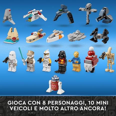 LEGO Star Wars 75340 Calendario dell'Avvento 2022, 24 Mini Costruzioni per Bambini con R2-D2, Darth Vader e Droide Gonk - 4