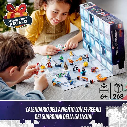 LEGO Marvel 76231 Calendario dell’Avvento Guardiani della Galassia 2022, Groot e Minifigure di Supereroi, Giochi per Bambini - 2