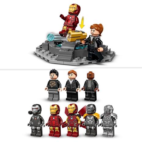 LEGO Marvel 76216 Armeria di Iron Man, Set Costruzioni con Casco, Tuta e Supereroi Giocattoli, Giochi per Bambini dai 7 Anni - 6