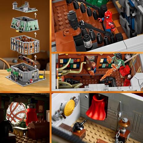 LEGO Marvel 76218 Sanctum Sanctorum, Modellino da Costruire Modulare a 3 piani, Minifigure di Doctor Strange e Iron Man - 6
