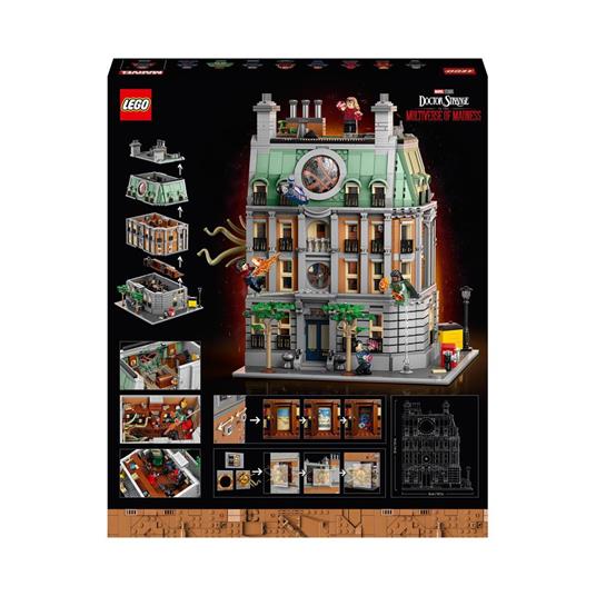 LEGO Marvel 76218 Sanctum Sanctorum, Modellino da Costruire Modulare a 3 piani, Minifigure di Doctor Strange e Iron Man - 8