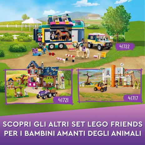 LEGO Friends 41717 Il Soccorso degli Animali di Mia, con Figure di Zebra e Giraffa Giocattolo, Giochi per Bambini dai 7 Anni - 6