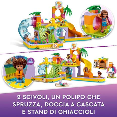 LEGO Friends 41720 Parco Acquatico, Piscina con Scivolo con Mini Bamboline, Idea Regalo, Giochi per Bambini dai 6 Anni - 3