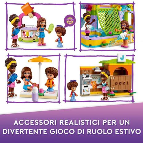 LEGO Friends 41720 Parco Acquatico, Piscina con Scivolo con Mini Bamboline, Idea Regalo, Giochi per Bambini dai 6 Anni - 4
