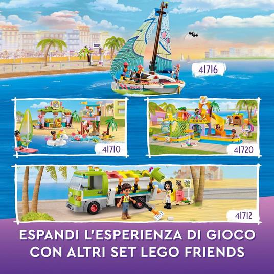 LEGO Friends 41720 Parco Acquatico, Piscina con Scivolo con Mini Bamboline, Idea Regalo, Giochi per Bambini dai 6 Anni - 6