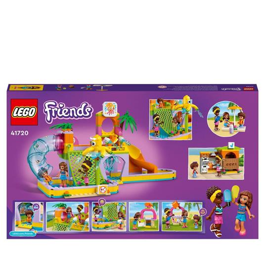 LEGO Friends 41720 Parco Acquatico, Piscina con Scivolo con Mini Bamboline, Idea Regalo, Giochi per Bambini dai 6 Anni - 8