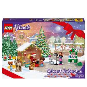 Giocattolo LEGO Friends 41706 Calendario dell'Avvento, Set 2022, 24 Giochi Creativi Natalizi con Babbo Natale, Pupazzo di Neve e Renne LEGO