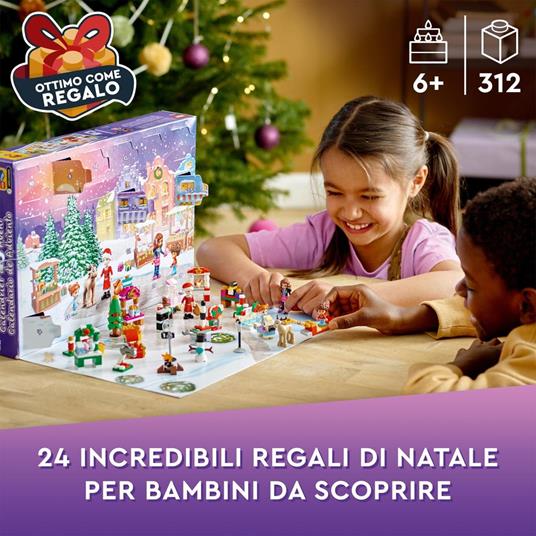 LEGO Friends 41706 Calendario dell'Avvento, Set 2022, 24 Giochi Creativi Natalizi con Babbo Natale, Pupazzo di Neve e Renne - 2