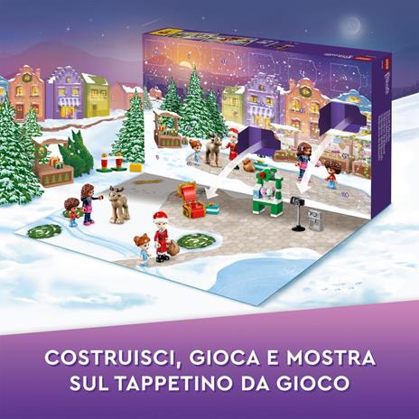 LEGO Friends 41706 Calendario dell'Avvento, Set 2022, 24 Giochi Creativi Natalizi con Babbo Natale, Pupazzo di Neve e Renne - 3