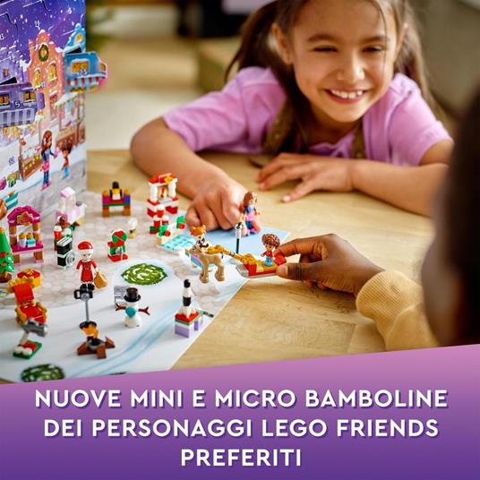 LEGO Friends 41706 Calendario dell'Avvento, Set 2022, 24 Giochi Creativi Natalizi con Babbo Natale, Pupazzo di Neve e Renne - 4