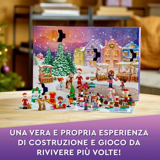 LEGO Friends 41706 Calendario dell'Avvento, Set 2022, 24 Giochi Creativi Natalizi con Babbo Natale, Pupazzo di Neve e Renne - 6