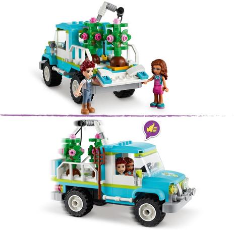 LEGO Friends 41707 Veicolo Pianta-Alberi, Set Ispirato alla Natura con Giardino, Auto e Animali, Giochi per Bambini - 5