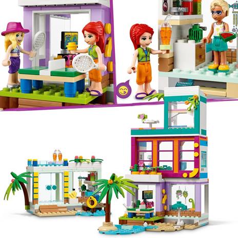 LEGO Friends 41709 Casa delle Vacanze sulla Spiaggia, con Piscina e Mini Bamboline Mia, Costruzioni per Bambini di 7+ Anni - 5