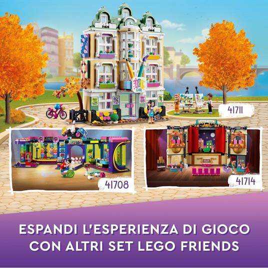 LEGO Friends 41711 La Scuola d'Arte di Emma, Casa delle Bambole, Mini  Bamboline, Idea Regalo per Bambine e Bambini da 8 Anni - LEGO - LEGO  Friends - Edifici e architettura - Giocattoli