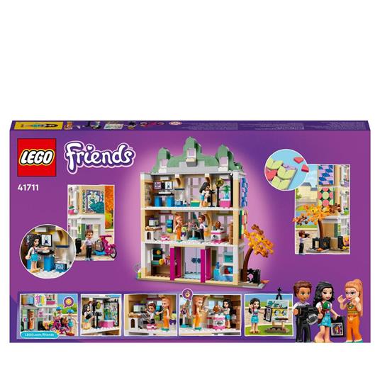 LEGO Friends 41711 La Scuola d'Arte di Emma, Casa delle Bambole, Mini  Bamboline, Idea Regalo per Bambine e Bambini da 8 Anni - LEGO - LEGO  Friends - Edifici e architettura - Giocattoli