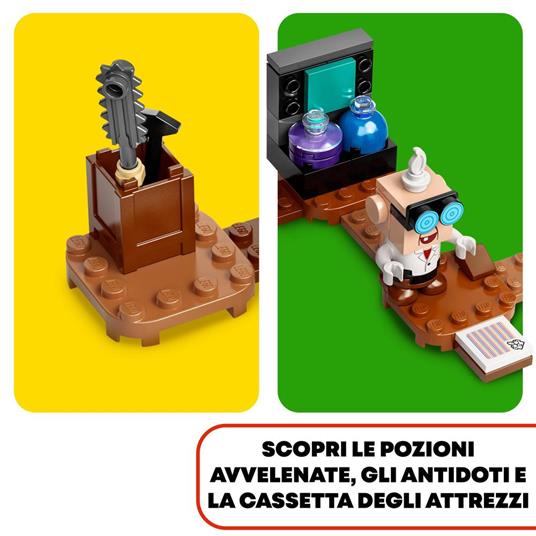 LEGO Super Mario 71397 Laboratorio e Poltergust di Luigis Mansion - Pack di Espansione, Costruzioni per Bambini di 6+ Anni - 5
