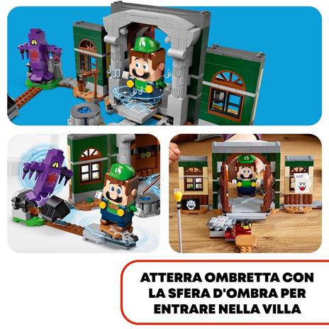 LEGO Super Mario Atrio di Luigi's Mansion - Pack di Espansione, Giocattolo da Costruire per Bambini con Ombretta e Boo, 71399 - 3