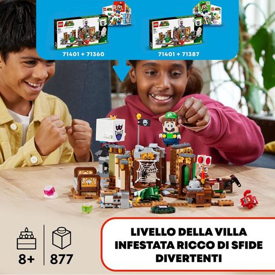 LEGO Super Mario 71401 Caccia ai Fantasmi di Luigis Mansion - Pack di Espansione, Set di Costruzioni con Toad e Re Boo - 2