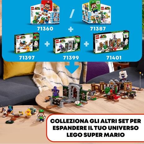 LEGO Super Mario 71401 Caccia ai Fantasmi di Luigis Mansion - Pack di Espansione, Set di Costruzioni con Toad e Re Boo - 7