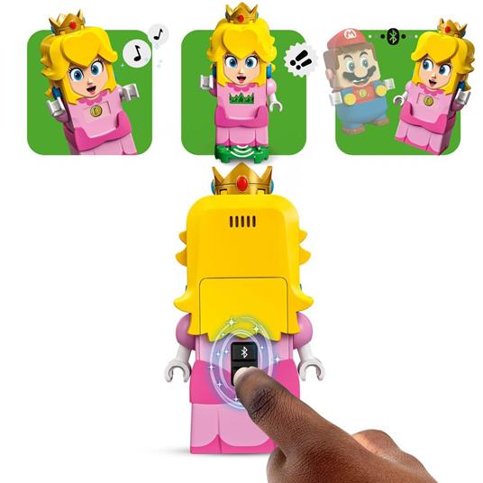 LEGO Super Mario 71403 Starter Pack Avventure di Peach, Giocattoli con Personaggio Interattivo della Principessa - 4