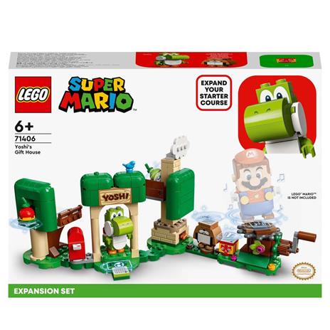 LEGO Super Mario 71406 Pack Espansione Casa dei Regali di Yoshi con 2 Figure, Giocattoli da Combinare con gli Starter Pack