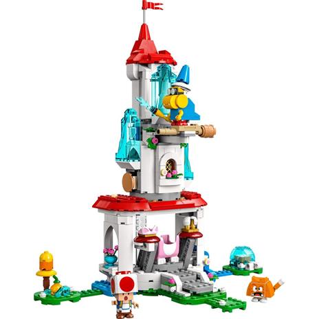 LEGO Super Mario 71407 Pack Espansione Costume di Peach Gatto e Torre Ghiacciata, Castello Giocattolo con 3 Figure - 8