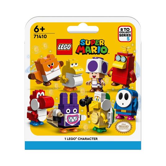 LEGO Super Mario Pack Personaggi - Serie 5, Set Misterioso di Personaggi da Collezione con Supporto, 1 Modellino Casuale