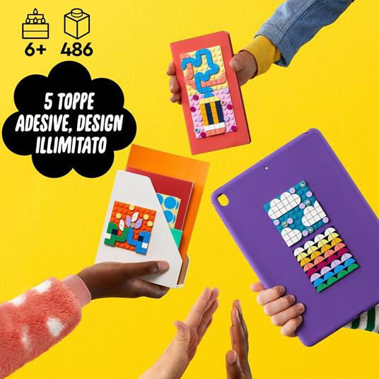 LEGO DOTS 41957 Mega Pack Patch Adesivi, Set 5 in 1 Fai da Te, Toppe Adesive, Regalo Creativo, Giochi per Bambini dai 6 Anni - 2